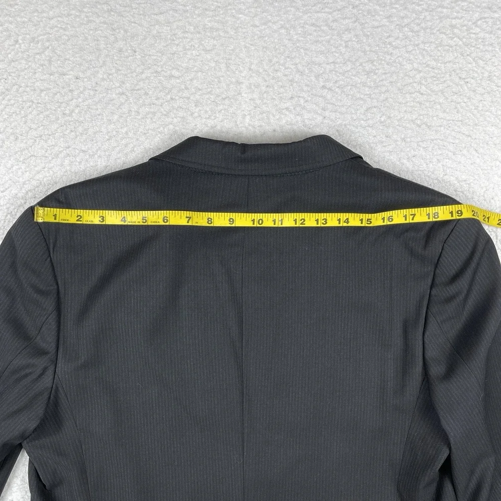 Kenneth Cole Suit Jacket Mens 42 Large Black Striped Casual Office Work Business